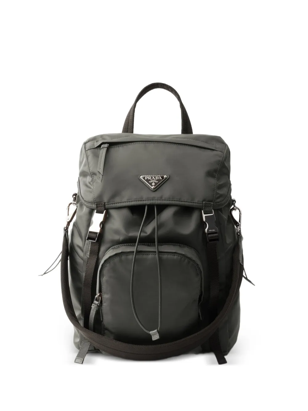 Prada Rucksack aus Re-Nylon - Grau