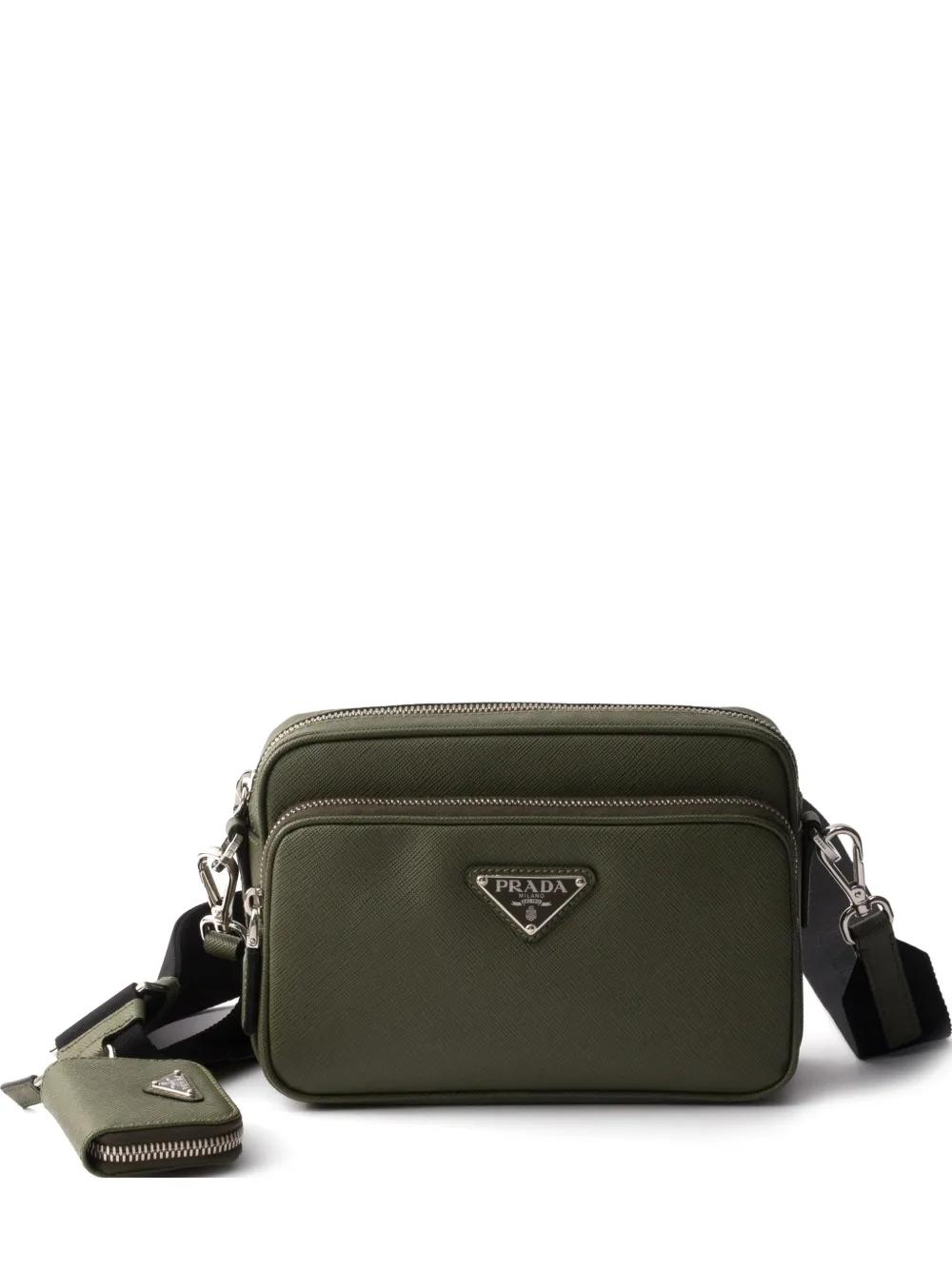 Prada Saffiano leather shoulder bag - Verde