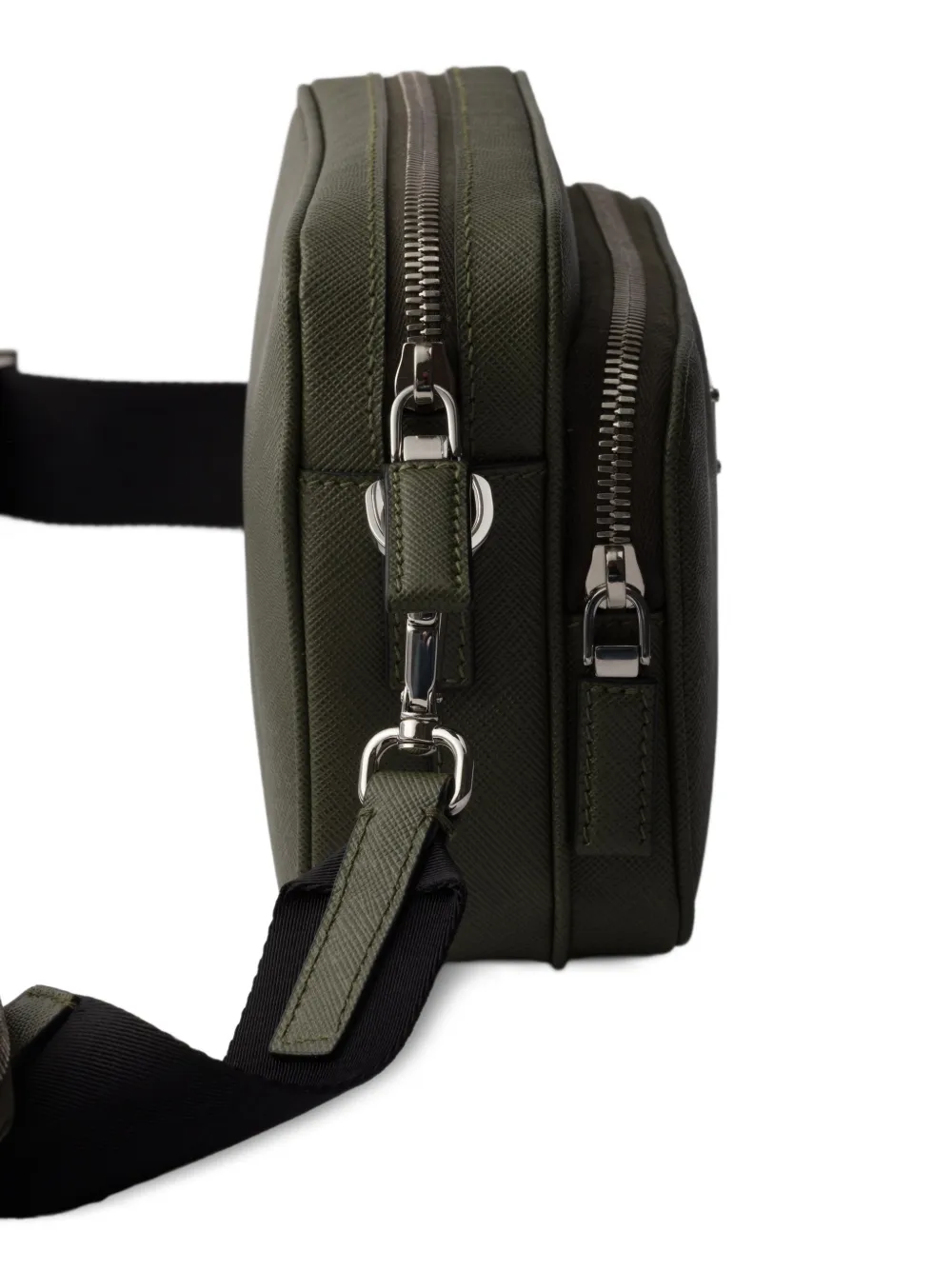 Prada Leren schoudertas Groen