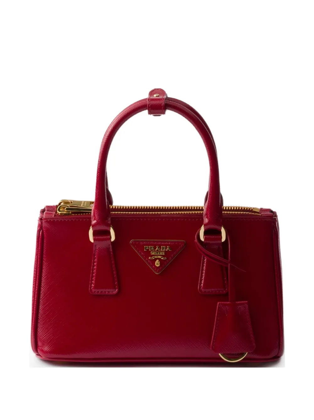 Prada Borsa tote Galleria mini - Rosso