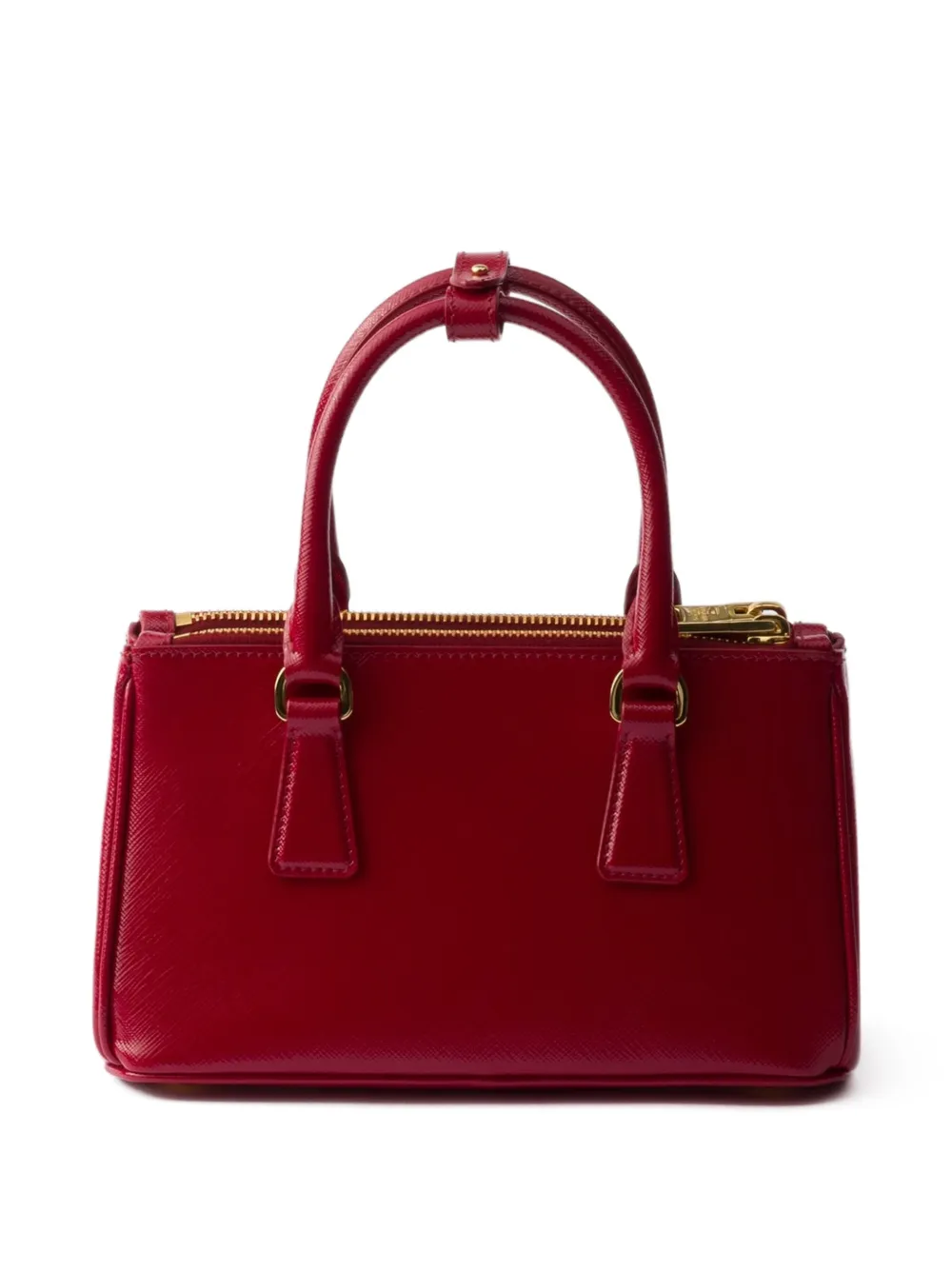 Prada Galleria Saffiano lakleren mini-tas Rood