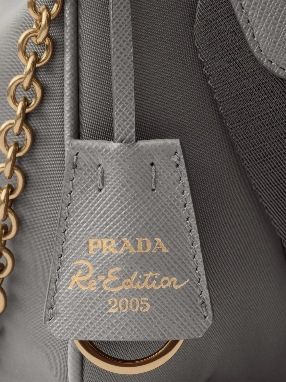 Prada 2005 Re-Edition Re-Nylon schoudertas Grijs