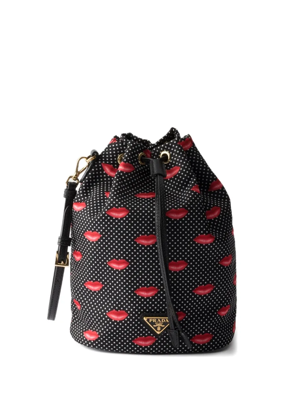 Prada Re-Nylon polka-dot pouch - Nero