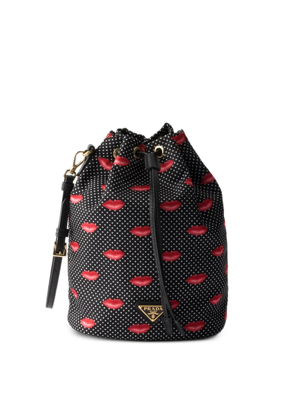 Prada Re-Nylon polka-dot pouch - Nero
