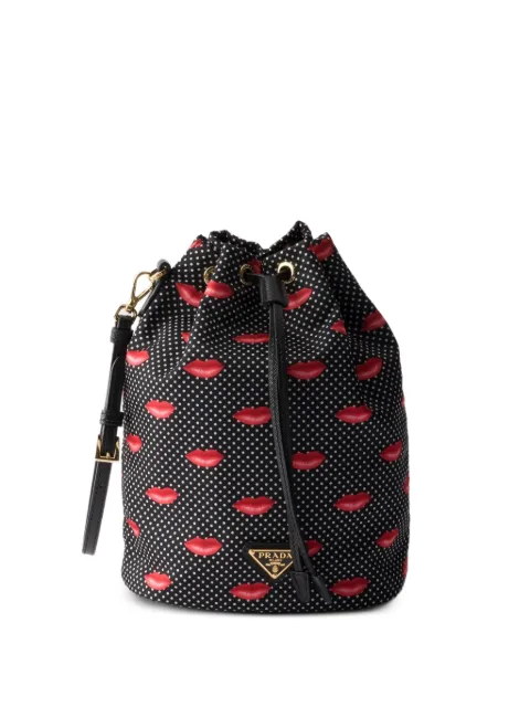 Prada Re-Nylon polka-dot pouch 