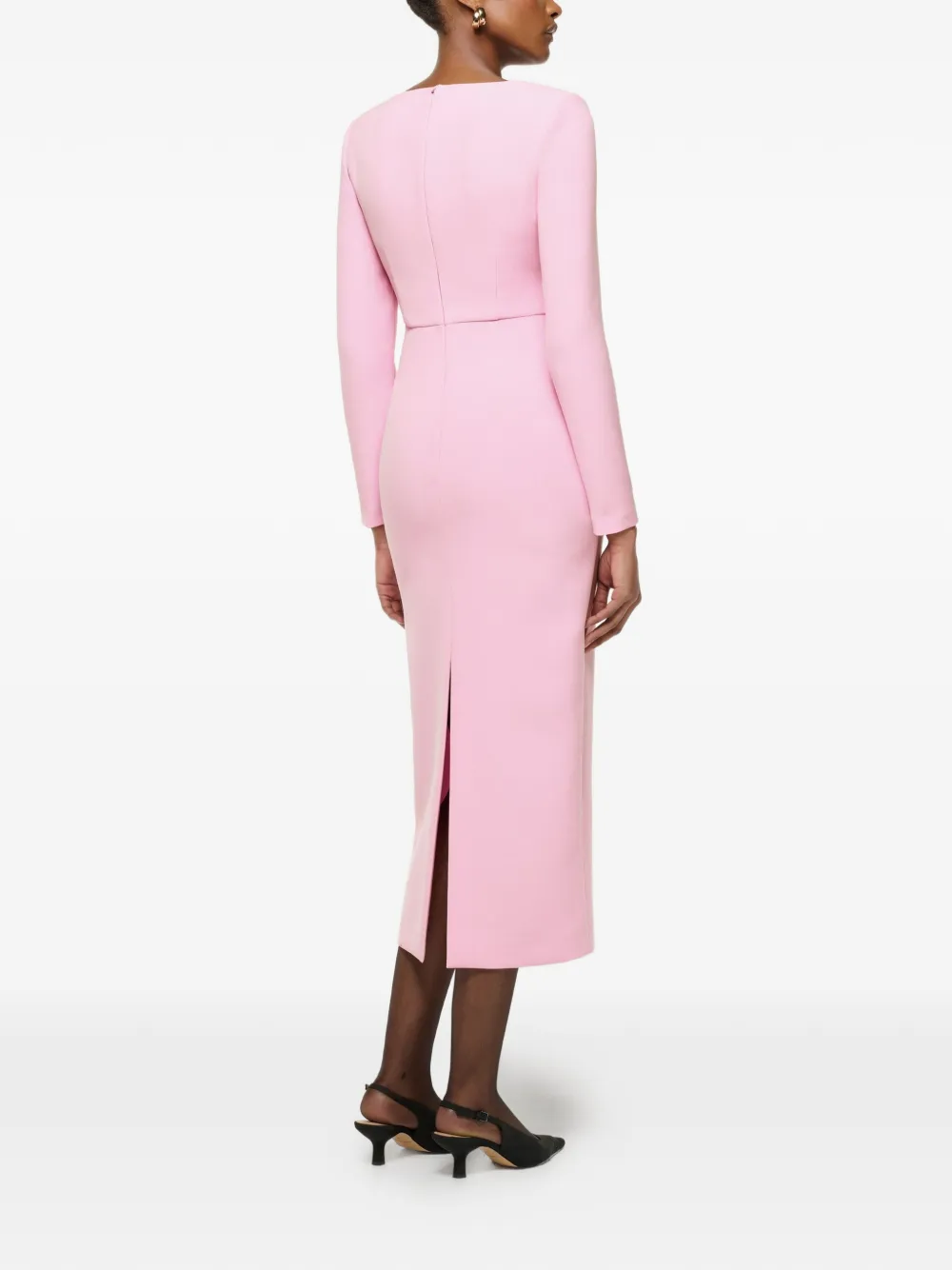 Roland Mouret Origami midi dress - Roze