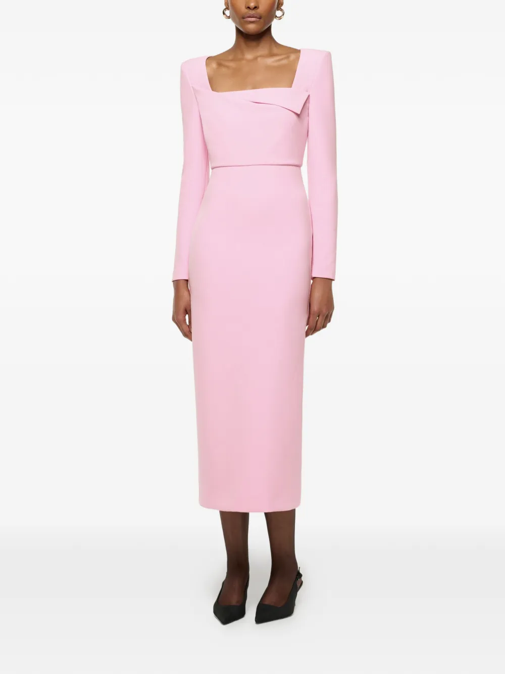 Roland Mouret Origami midi dress - Rosa