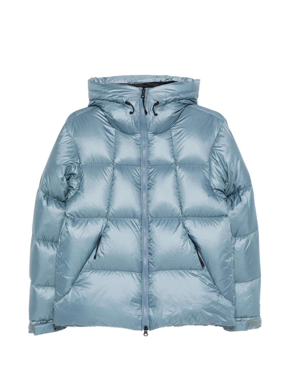 Goldwin ripstop-pattern hooded puffer jacket - Blu