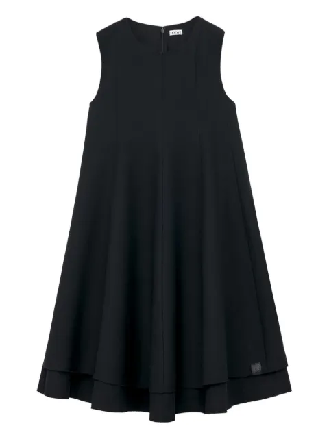 LOEWE vestido corto sin mangas con cuello redondo