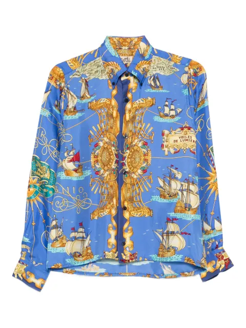 Hermès Pre-Owned 1990s silk printed shirt