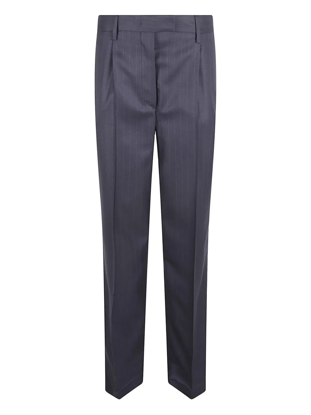 Prada pinstriped pleated trousers - Blu