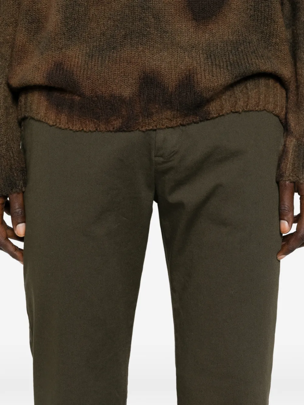 Barena Straight broek Groen