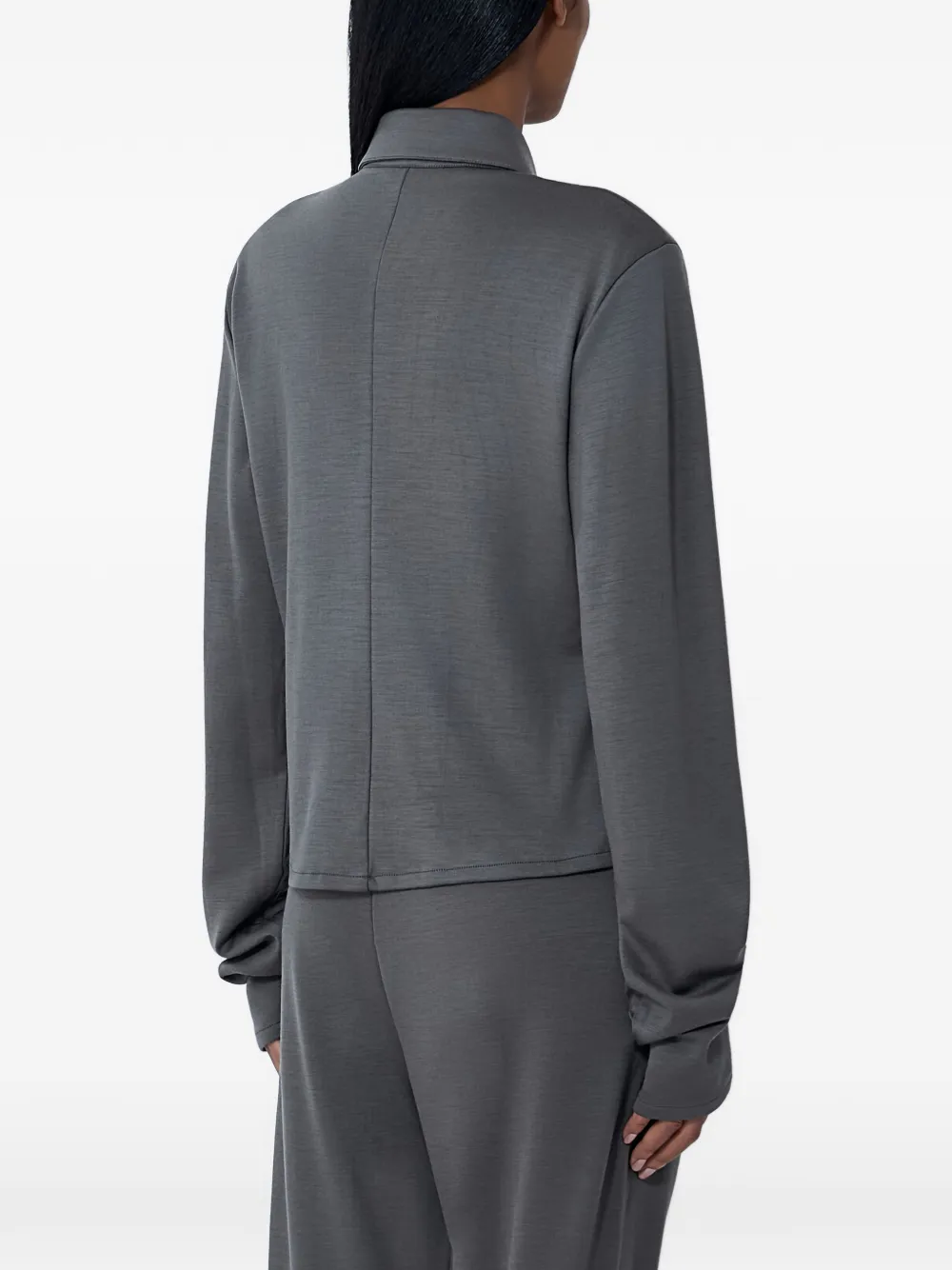 Rier Button-down Long-sleeved Shirt - Grey 