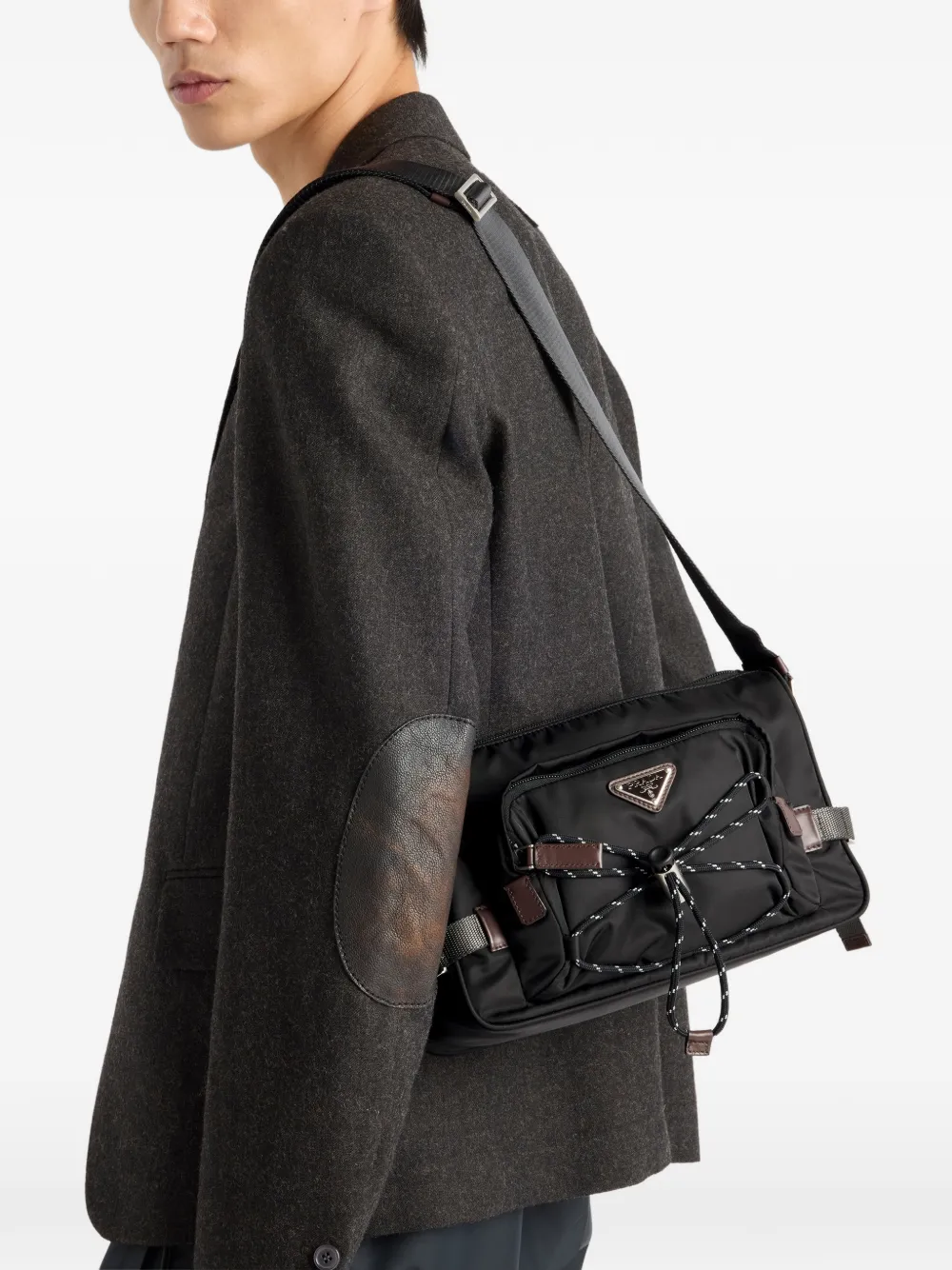  Prada Speedrock Re-nylon Shoulder Bag - Black 