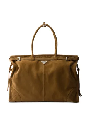 Prada ボニー スエードハンドバッグ | ブラウン | FARFETCH JP