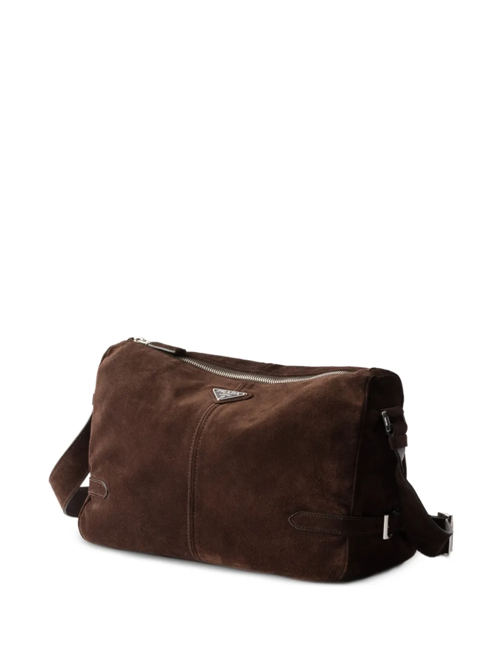  Prada Suede Messenger Bag - Brown 