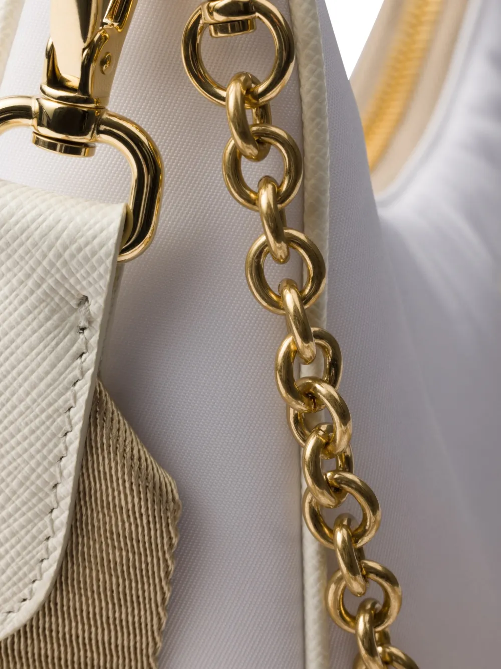 Prada Re-Edition 2005 Re-Nylon tas Wit