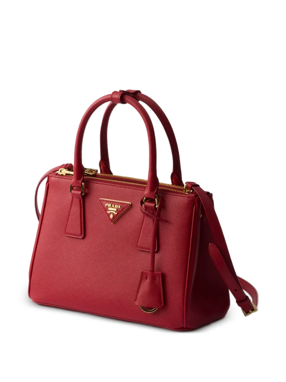 Prada Kleine Galleria leren shopper Rood