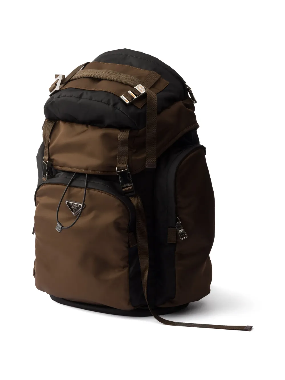 Prada Re-Nylon rugzak Bruin