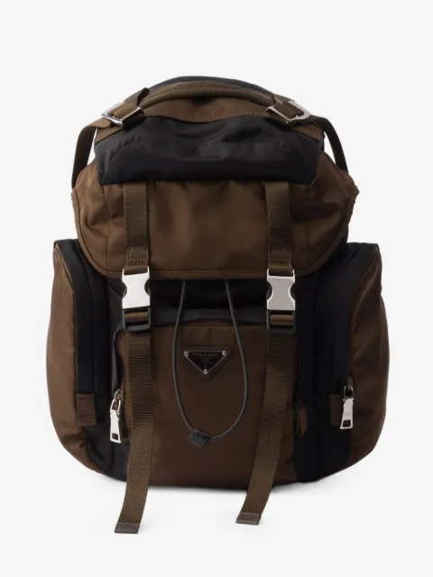 Prada Rucksack aus Re-Nylon und Leder