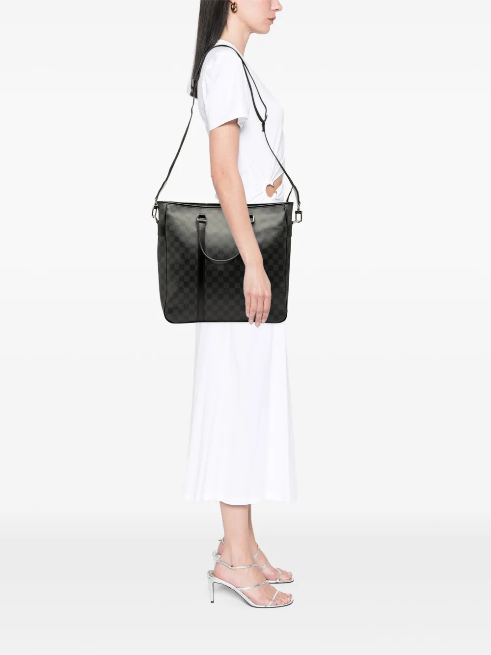 Louis Vuitton Pre-Owned 2012 Damier Graphite Tadao PM satchel | Pre-Owned | Image 2