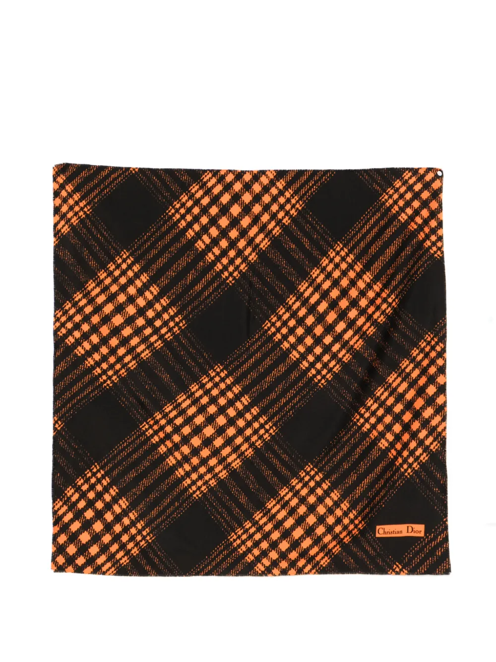 Christian Dior Pre-Owned Foulard con stampa anni '70 - Nero