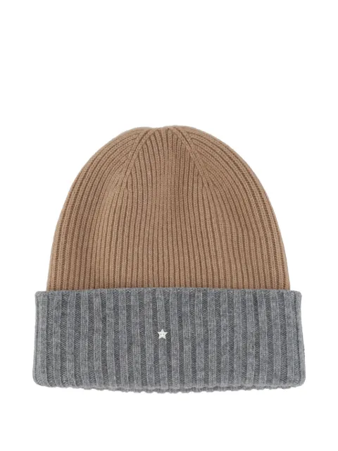 Lorena Antoniazzi star-detail ribbed beanie hat