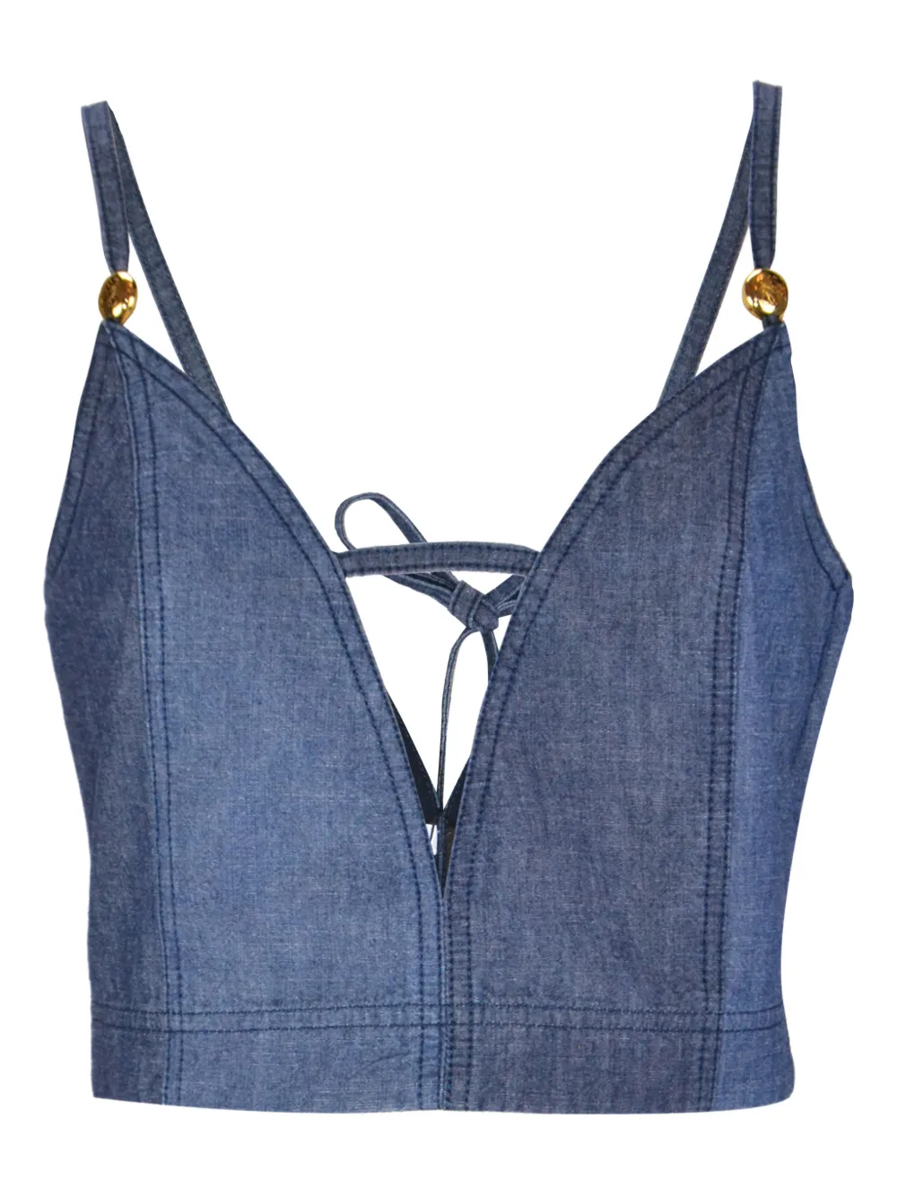 LOEWE x Paula's Ibiza tie-fastening top - Blu