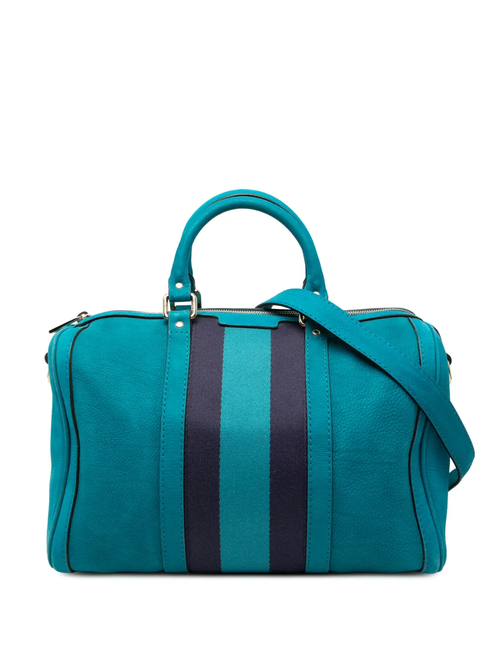 Gucci Pre-Owned 2000-2015 Nubuck Web Joy satchel - Blu