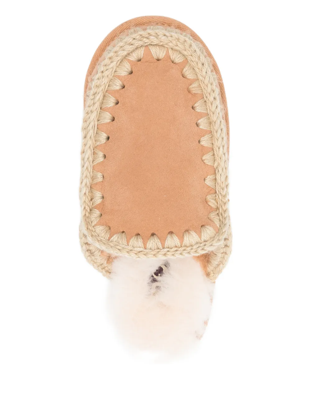 Mou Esquimó gevlochten muiltjes Beige