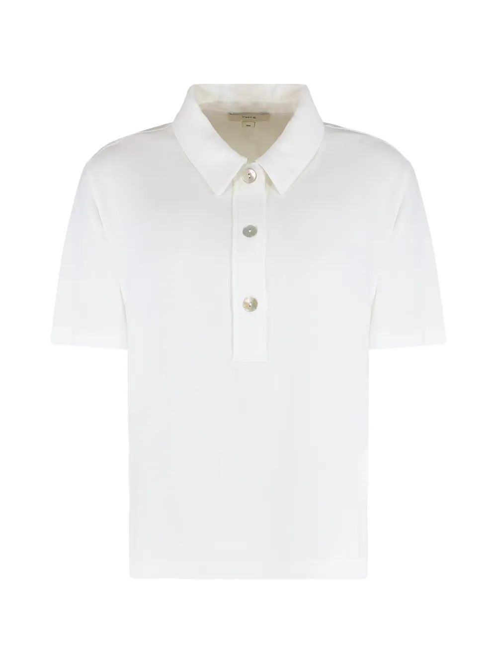 Vince buttoned polo top - Bianco