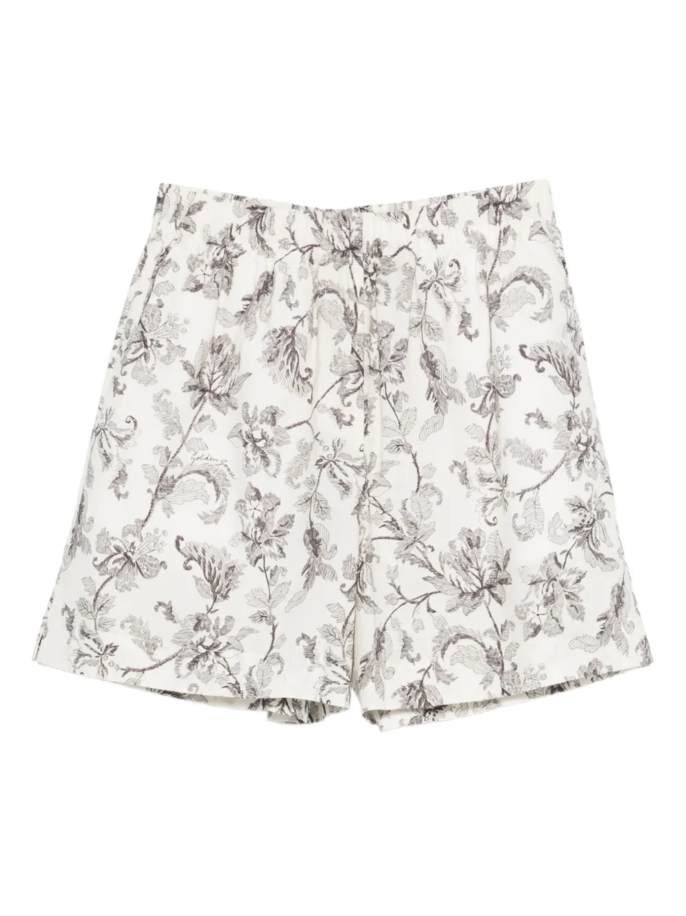 Golden Goose floral-print shorts - Toni neutri