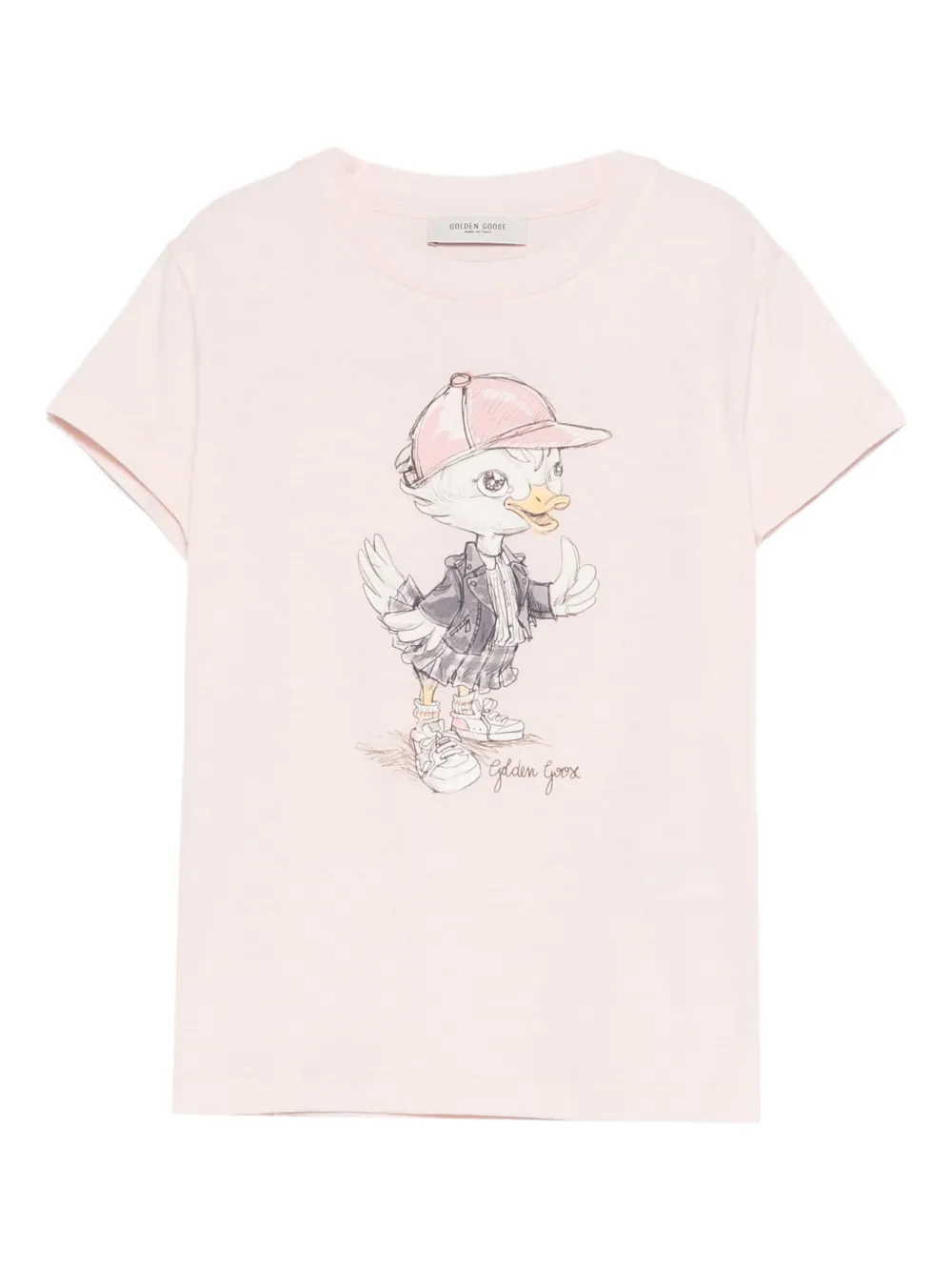Golden Goose Kids Edna printed T-shirt - Rosa