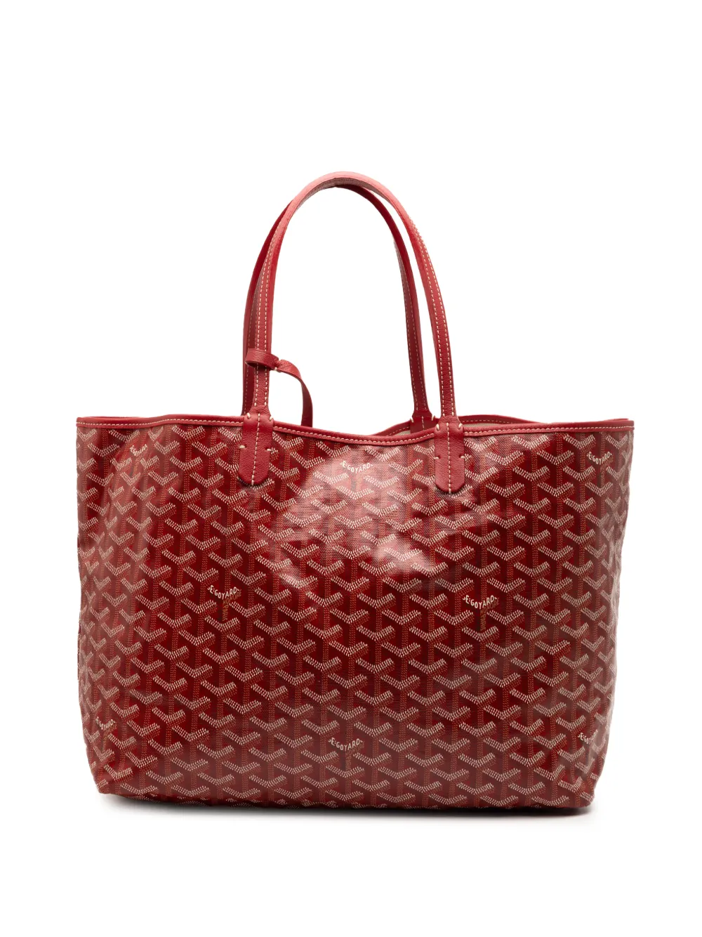 Pre-owned Goyard 2017 Ine Saint Louis Pm Tote Bag In Red