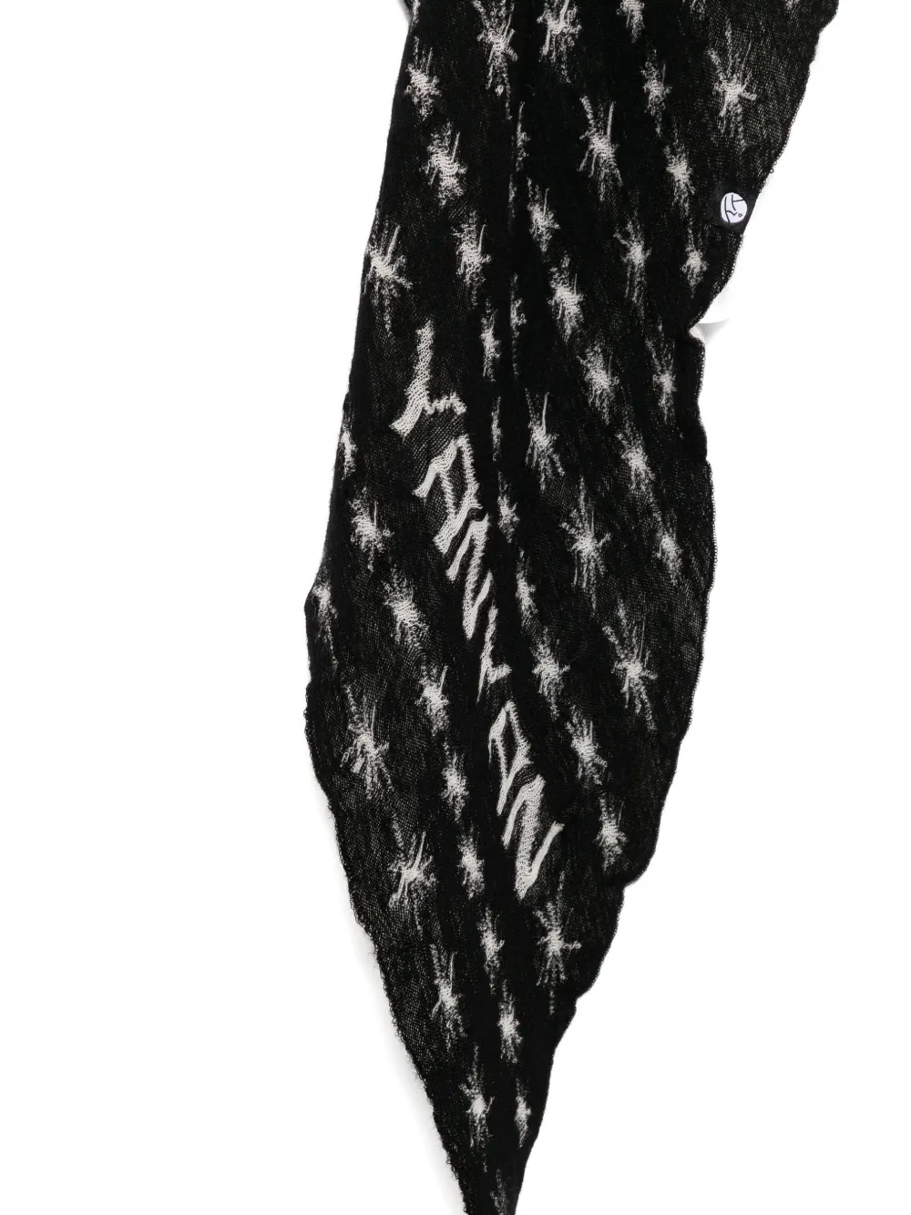 YANYAN KNITS Bandana met logo Zwart