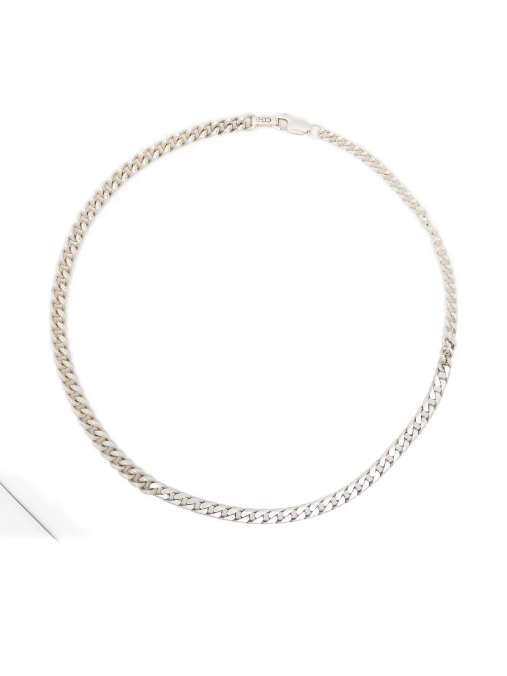 CC-Steding cable-link chain necklace - Argento