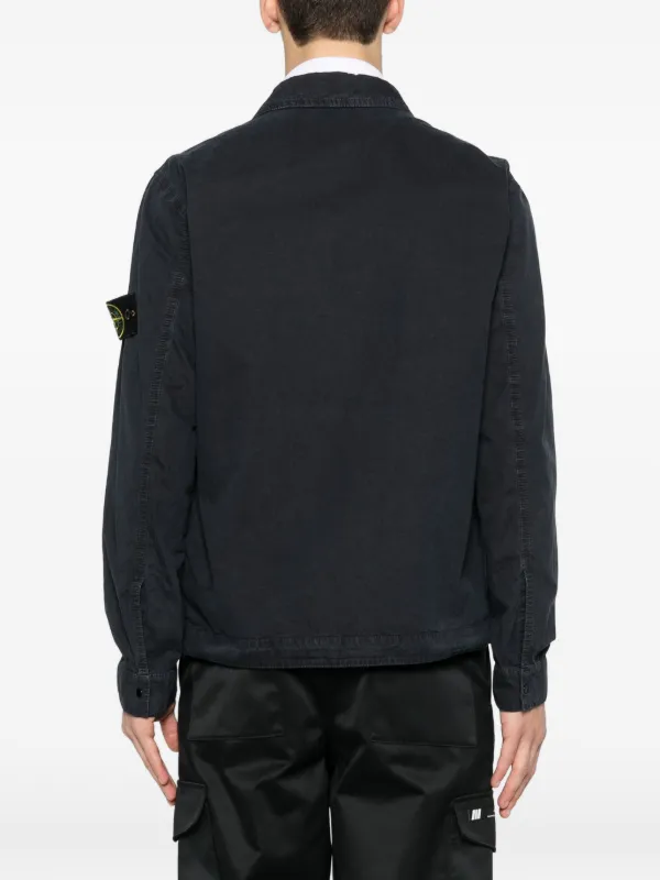 Stone Island ジップポケット シャツジャケット | ブルー | FARFETCH JP