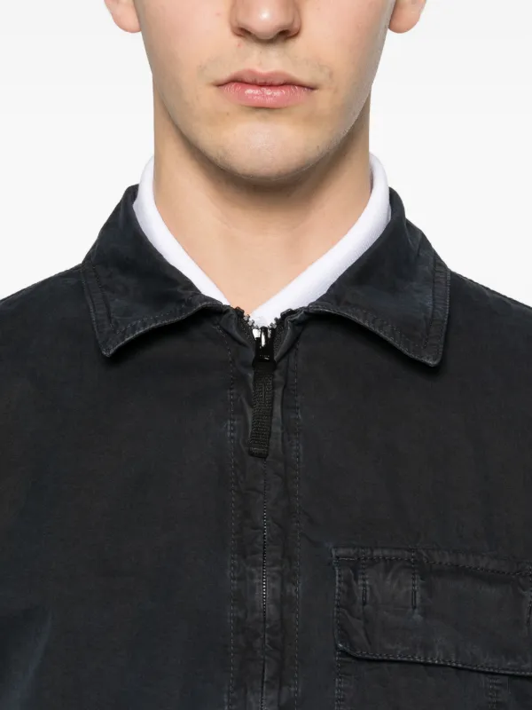 Stone Island ジップポケット シャツジャケット | ブルー | FARFETCH JP