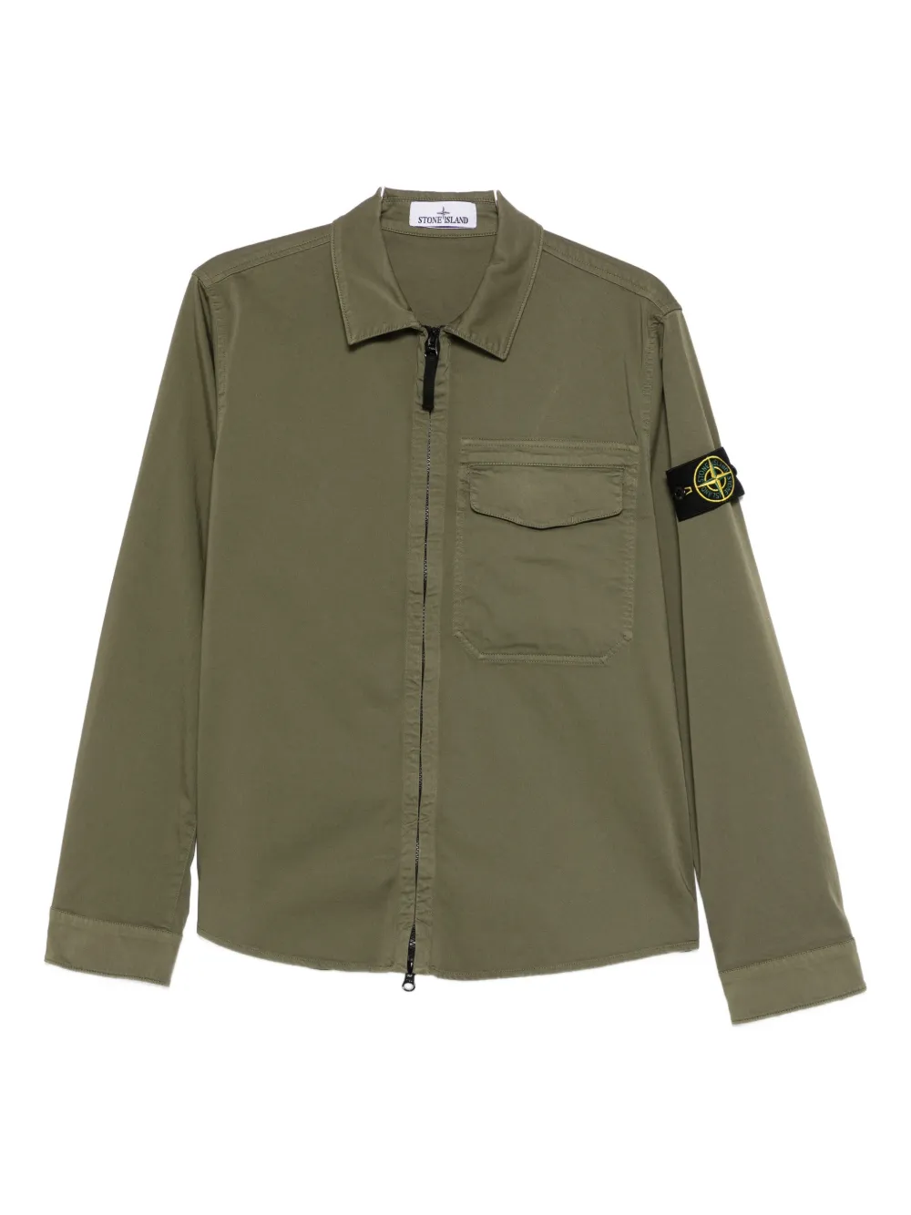 Stone Island zip pocket shirt - Verde