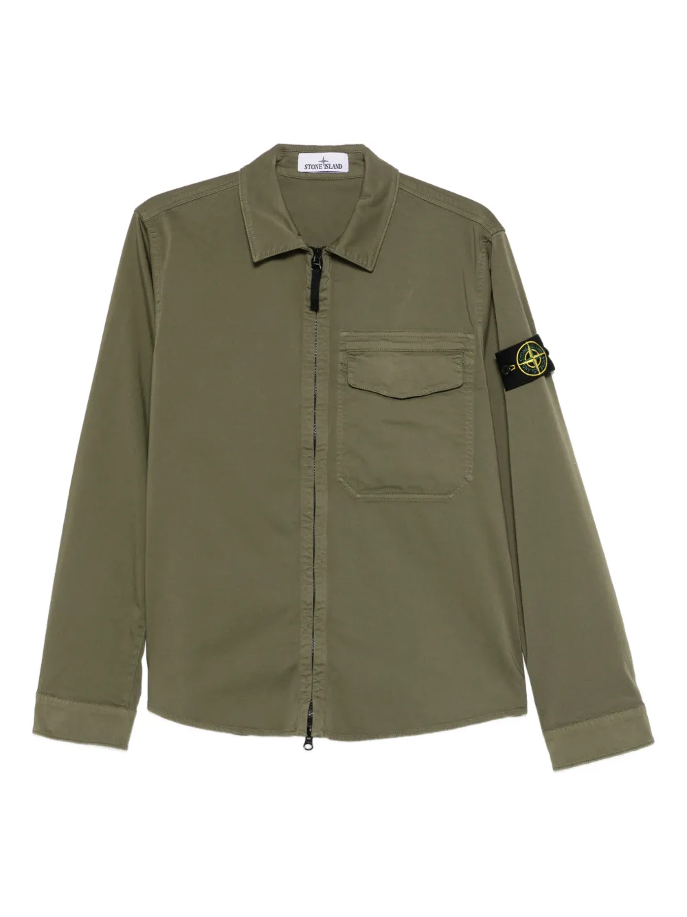 Stone Island zip pocket shirt - Verde