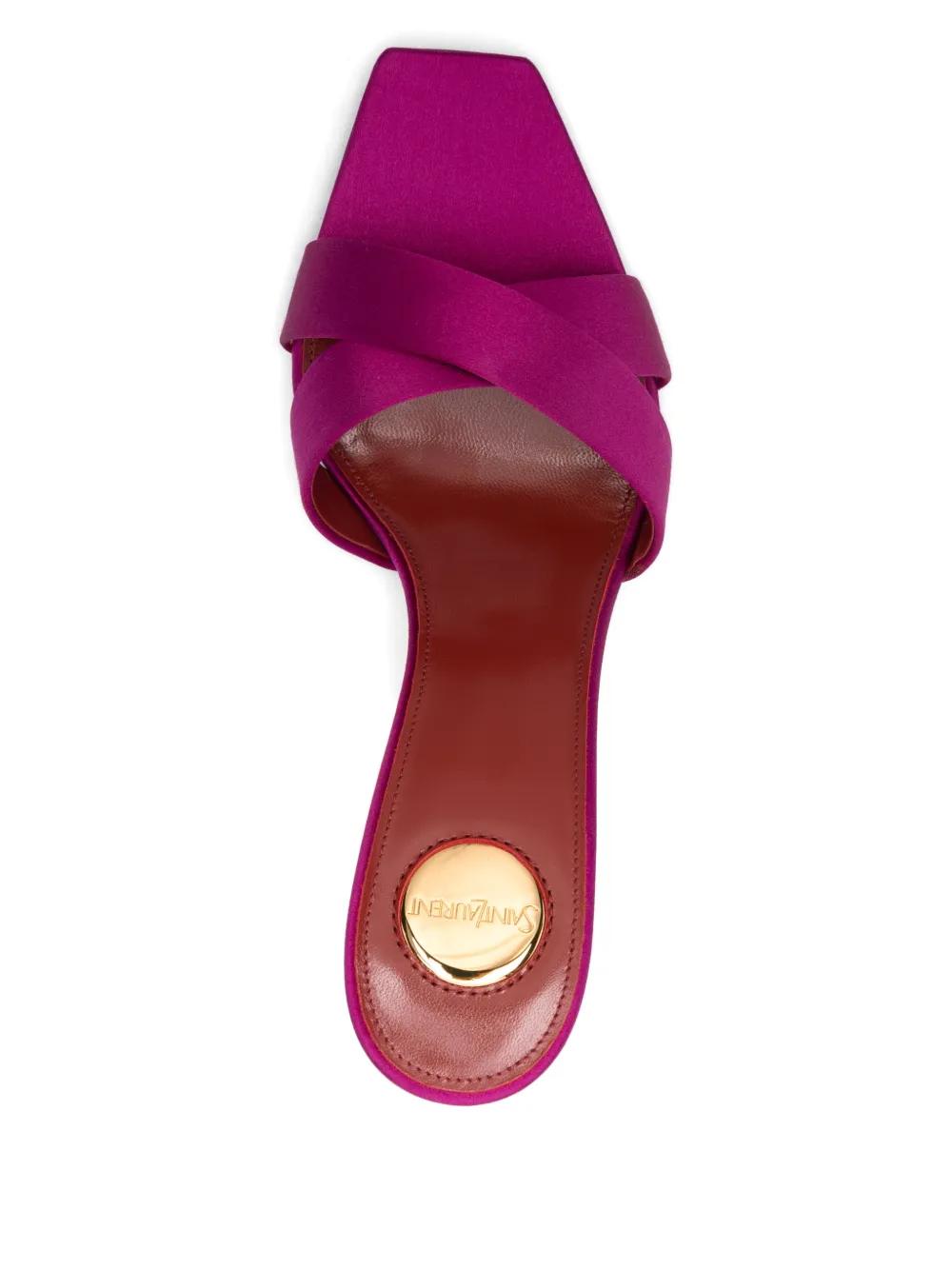 Saint Laurent Sandalen met gekruiste bandjes Roze