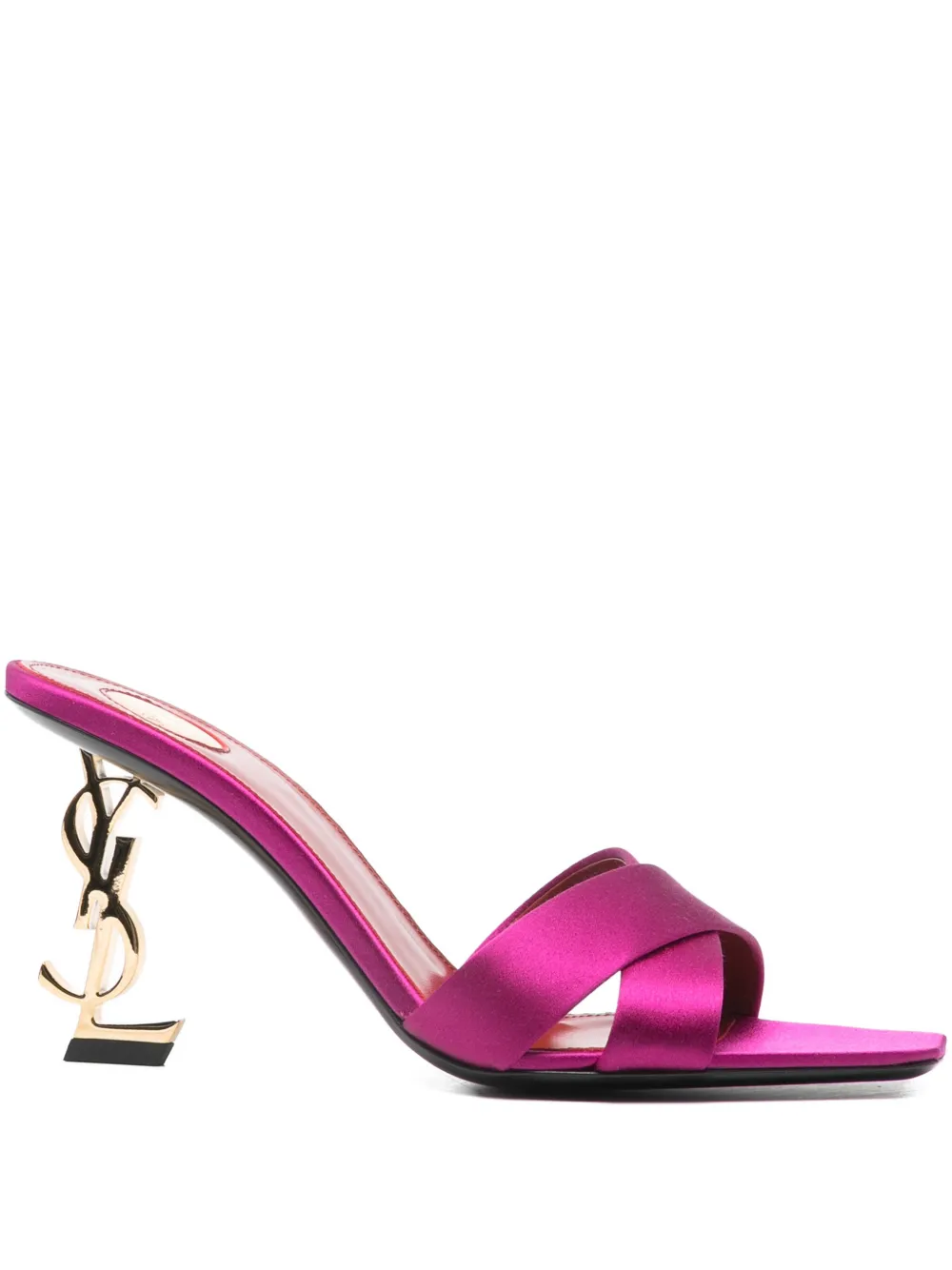 Saint Laurent Sandalen met gekruiste bandjes Roze