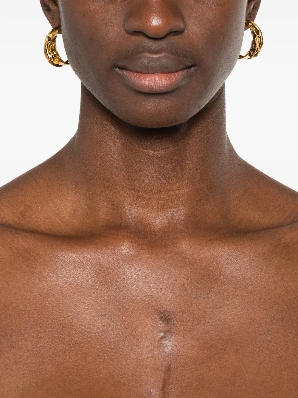 Saint Laurent Creoles Roche earrings - Goud