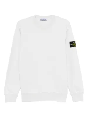 Stone Island ロゴ スウェットシャツ | ホワイト | FARFETCH JP