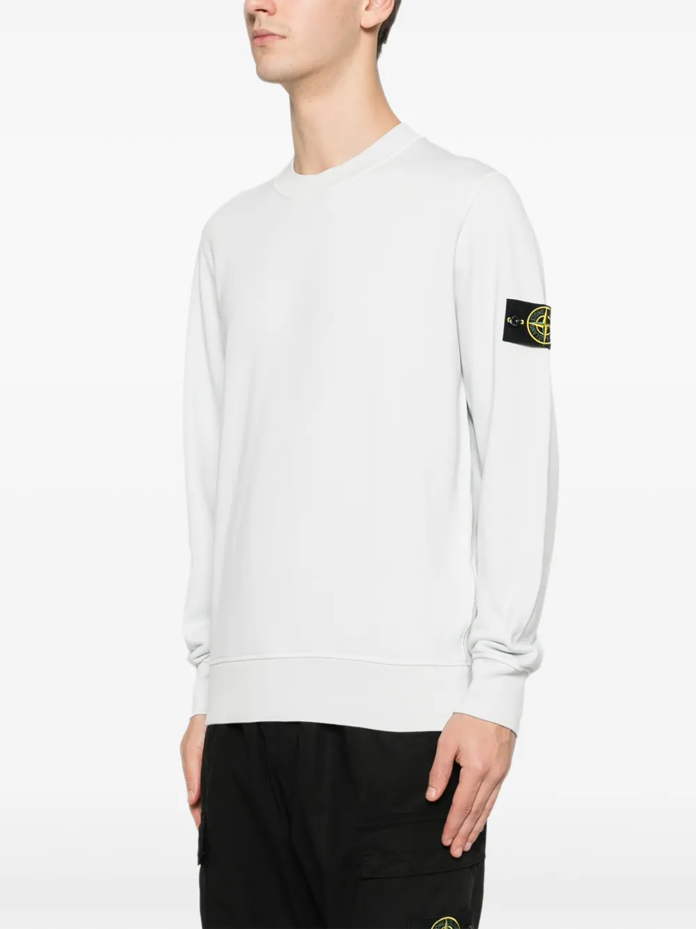  Stone Island Logo-patch Sweatshirt - Blue 