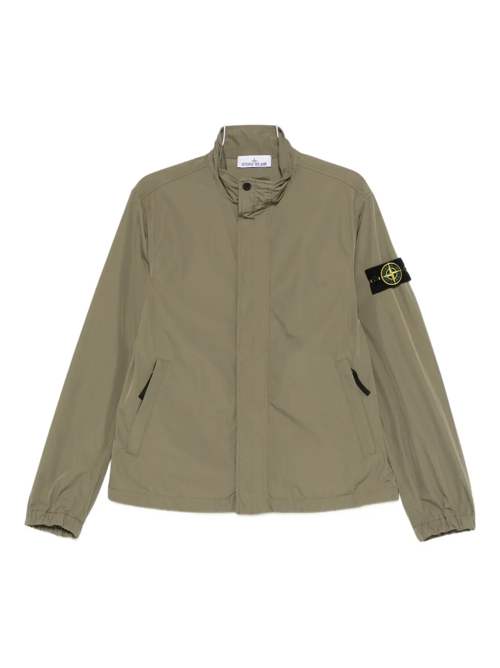 Stone Island logo-patch jacket | Green | Image 1