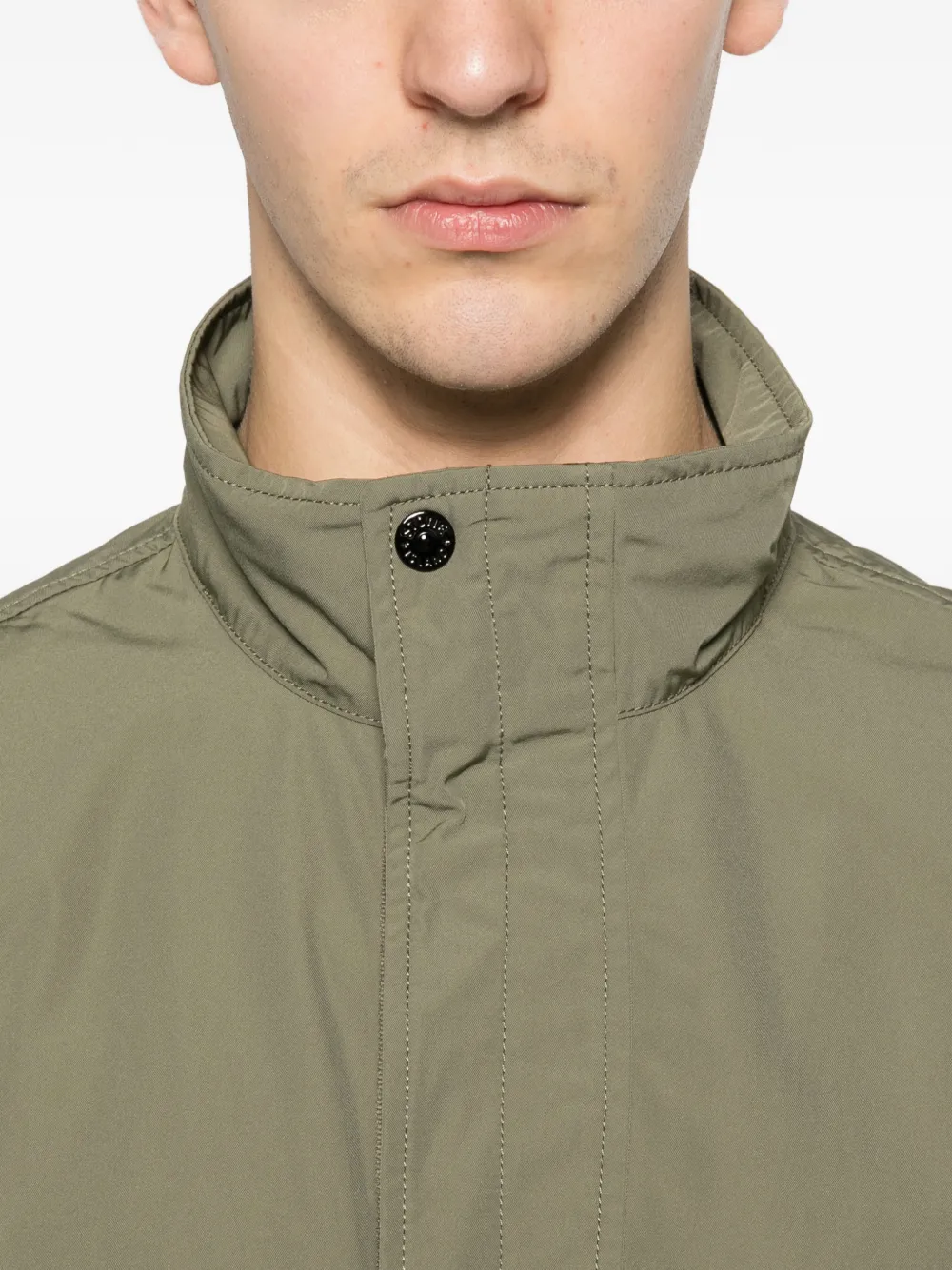 Stone Island Jack met logopatch Groen