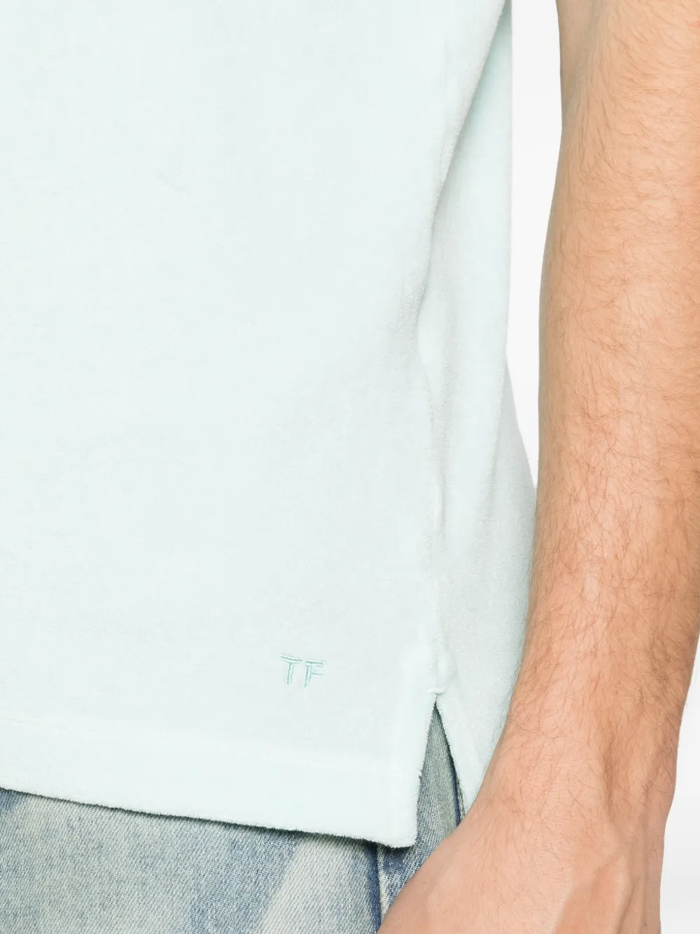 TOM FORD Poloshirt met knopen Blauw