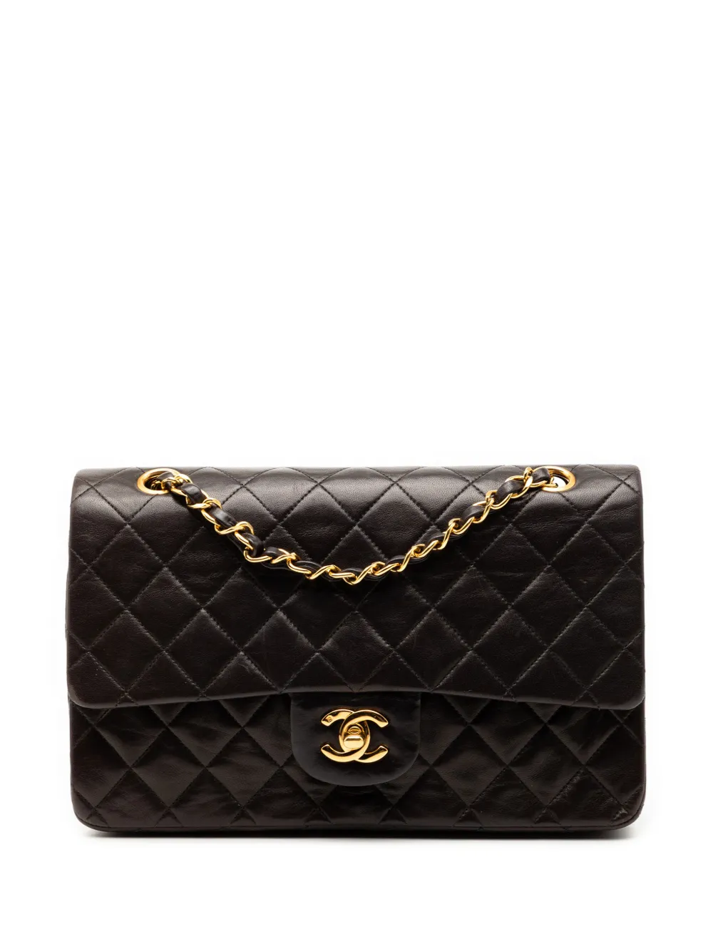 CHANEL Pre-Owned 1991-1994 Medium Classic Lambskin Double Flap shoulder bag - Nero