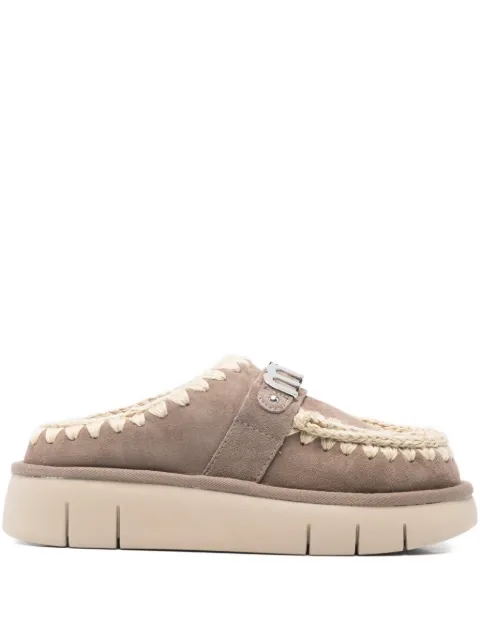 Mou Bounce logo-detail mules